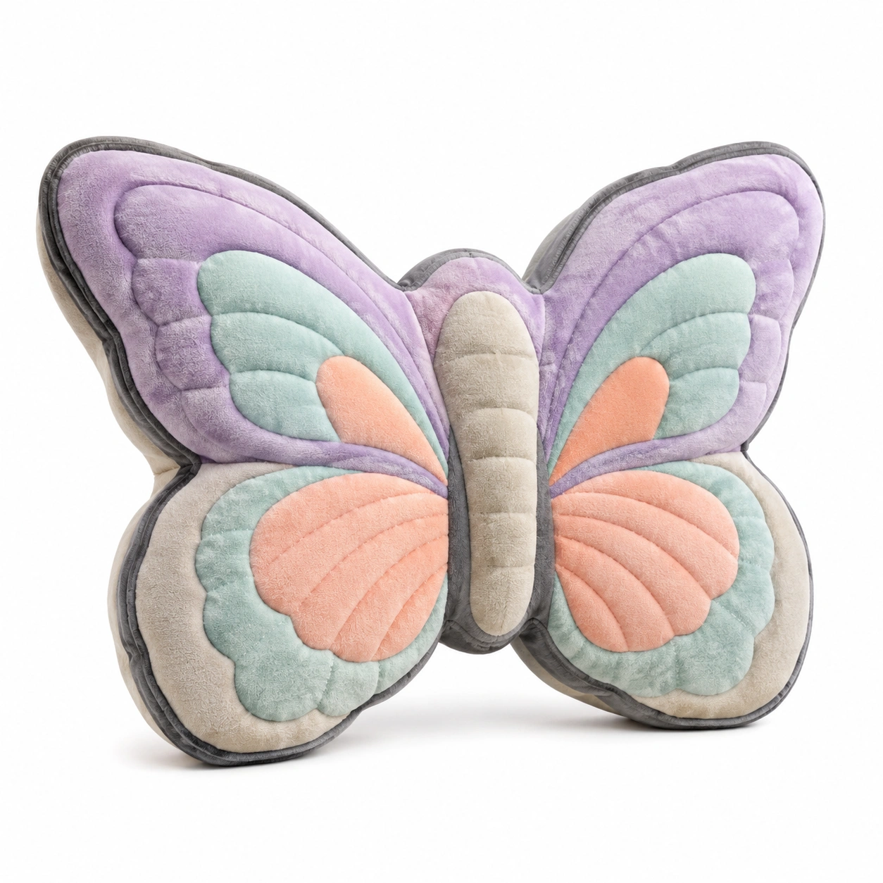 Cojín en forma de mariposa multicolor-Yorqu Avik