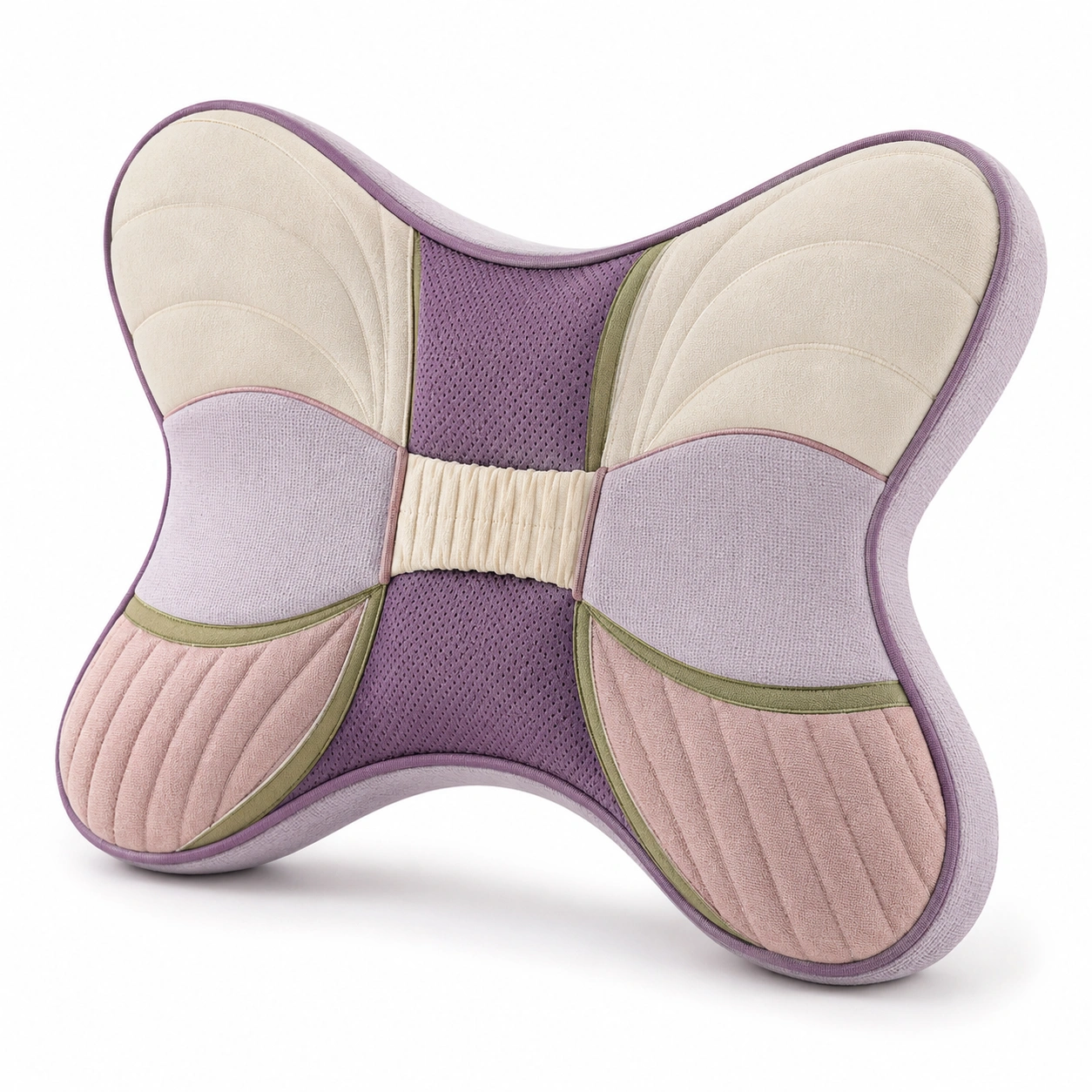 Cojín ergonómico lumbar diseño mariposa multicolor-Yorqu Avik
