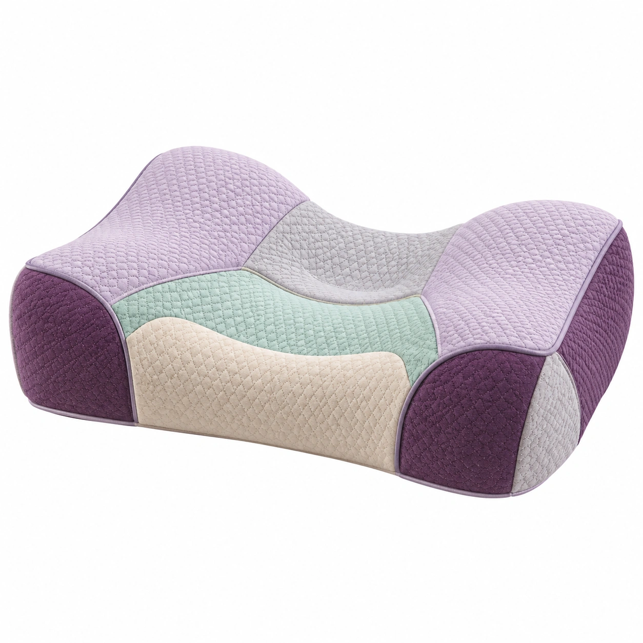 Almohada Ortopédica de Espuma de Memoria Multicolor Ergonómica-Yorqu Avik