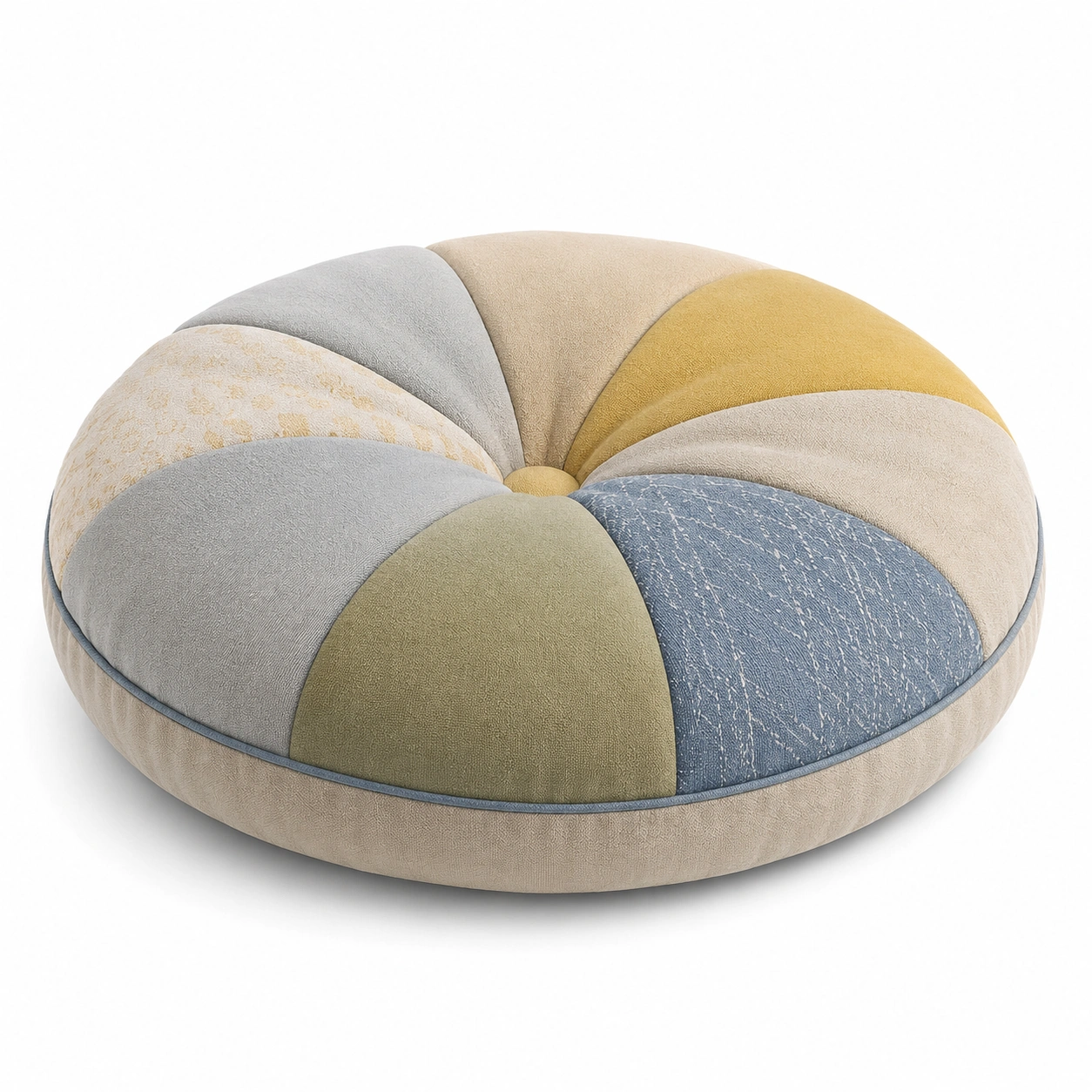 Cojín Redondo Decorativo Multicolor 40cm-Yorqu Avik