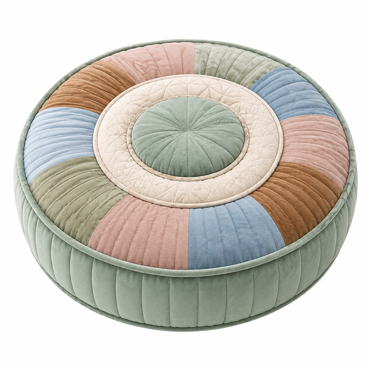 Cojín Redondo Acolchado Multicolor 60cm-Yorqu Avik