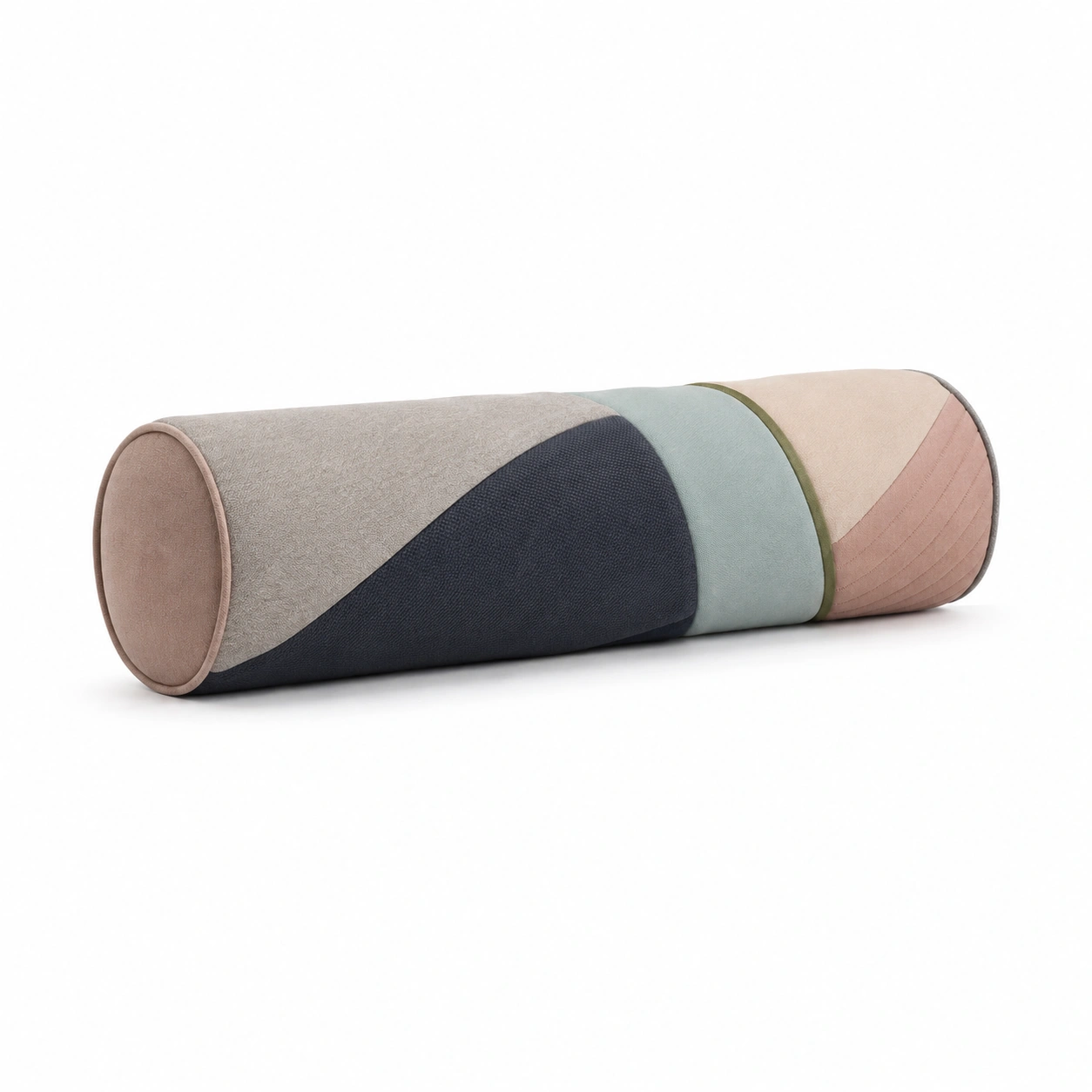 Cojín Cilíndrico Decorativo Multicolor 60x20 cm-Yorqu Avik