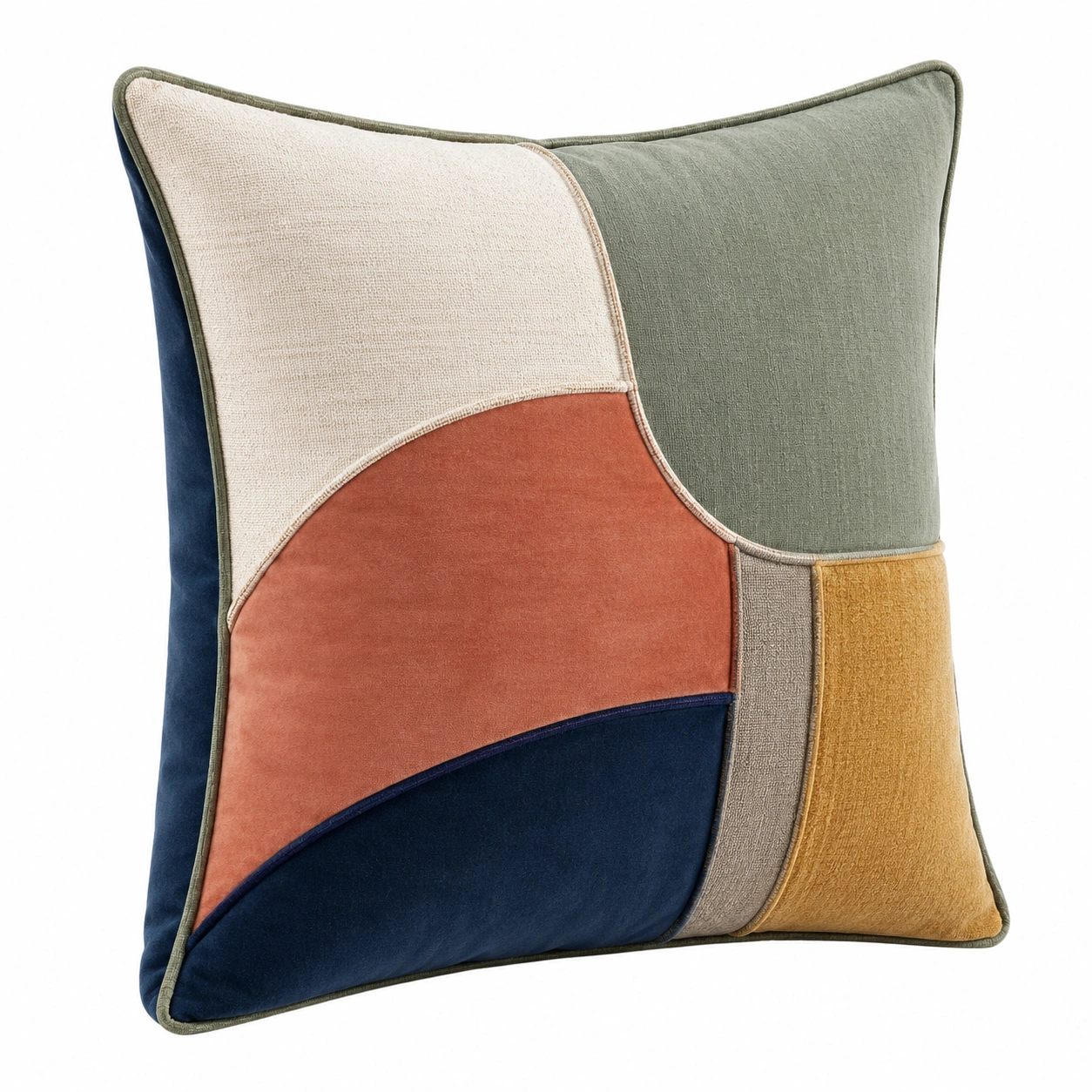 Cojín Decorativo Multicolor Patchwork 45x45cm-Roome Lvix