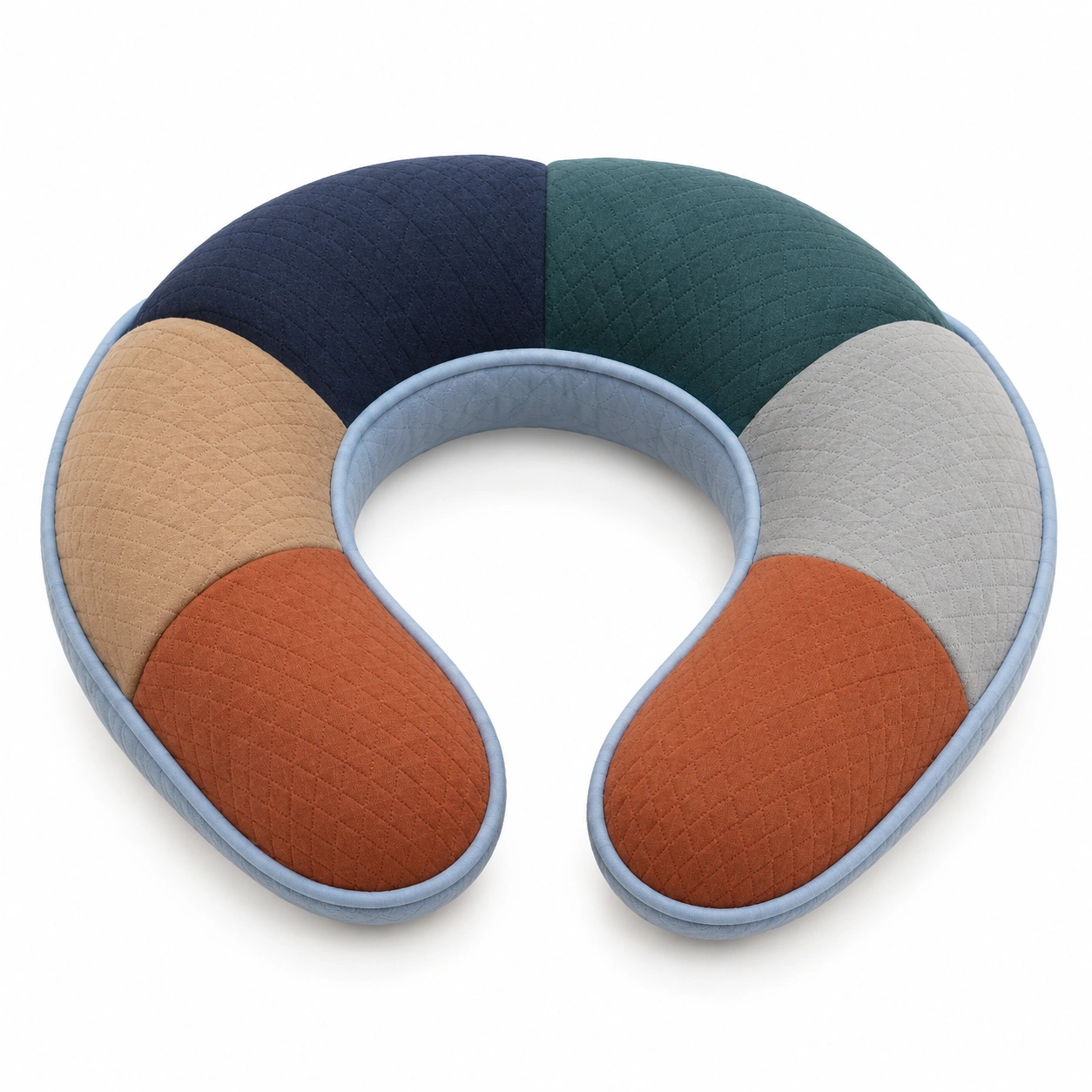 Cojín de Viaje en Forma de U Multicolor Ergonómico-COZ YVE LLA