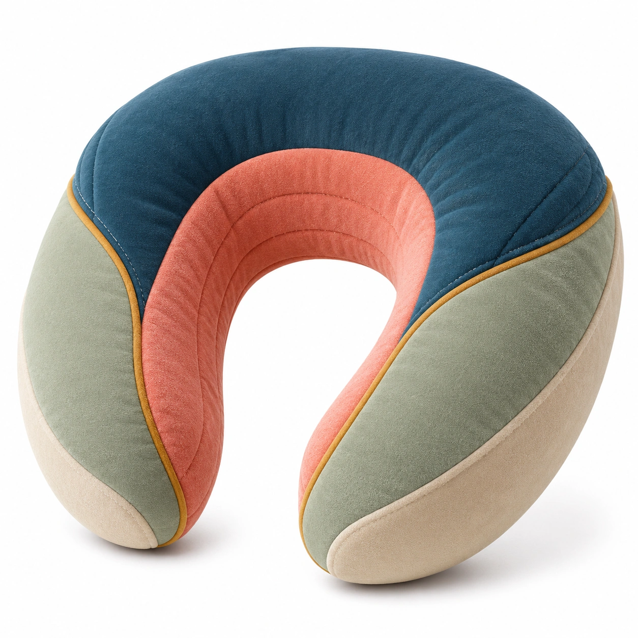 Almohada de Viaje en Forma de U Multicolor-COZ YVE LLA