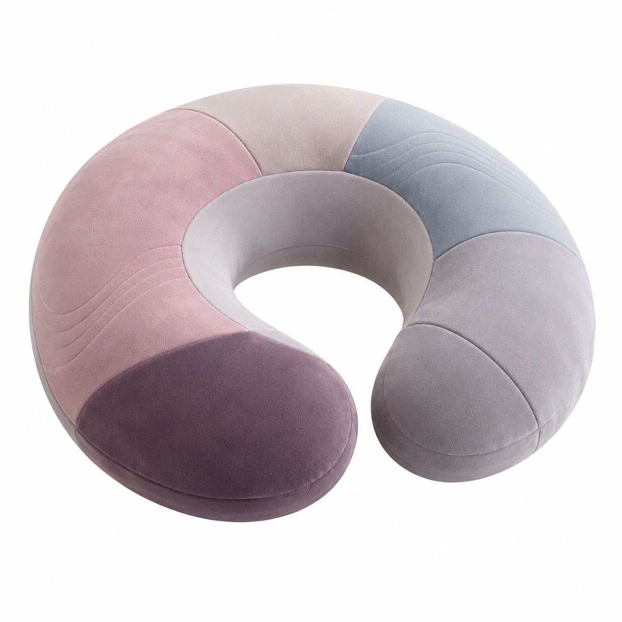 Almohada de Viaje en Forma de U Multicolor para Cuello-COZ YVE LLA