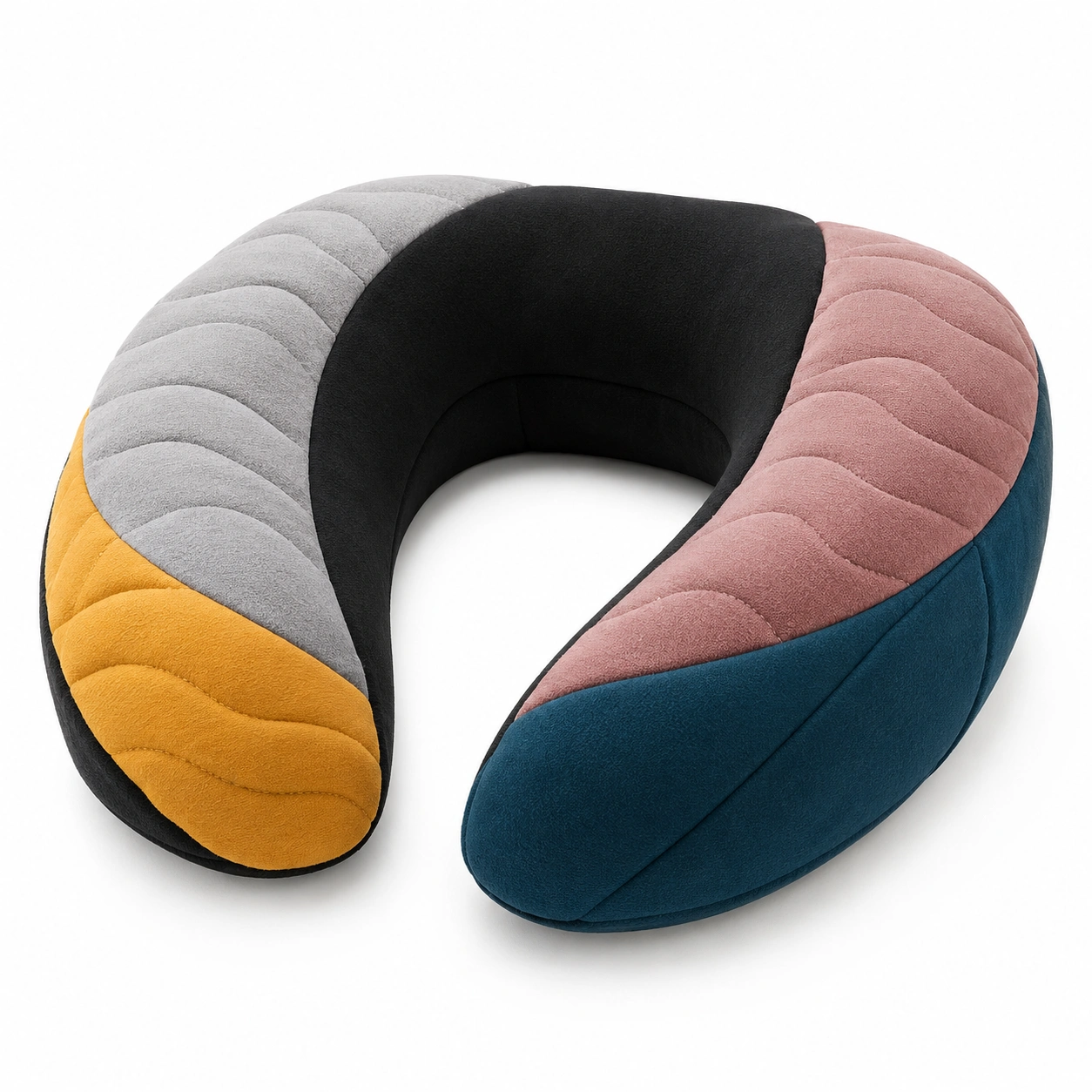 Cojín de viaje en U multicolor ergonómico y cómodo-COZ YVE LLA