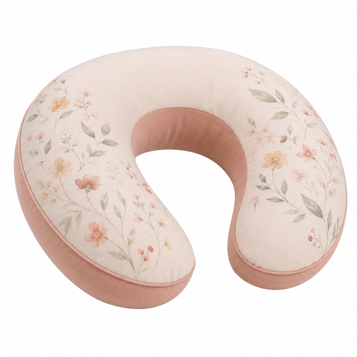 Almohada de Viaje en Forma de U Floral Rosa 30x30x10 cm-COZ YVE LLA