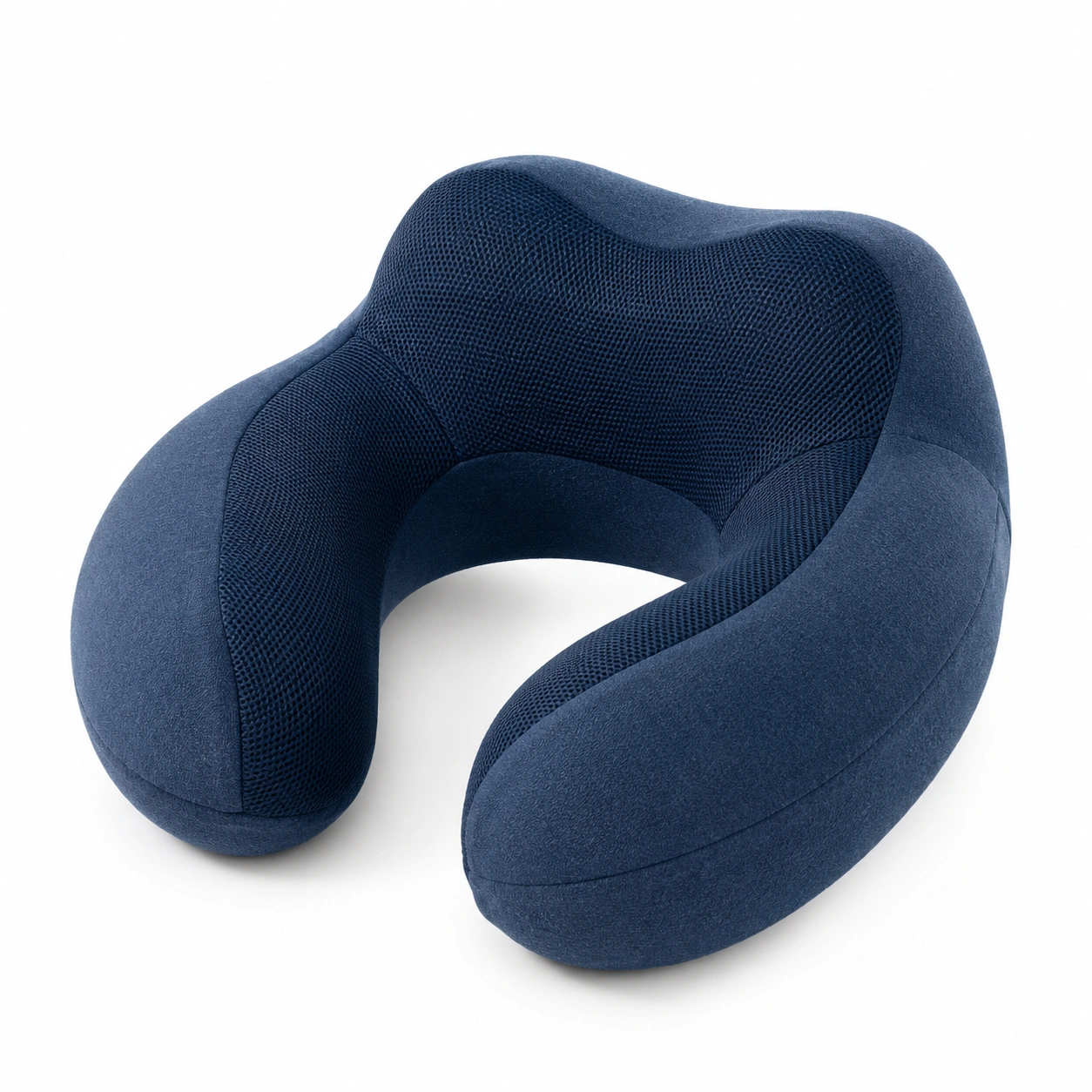 Cojín de Viaje en Forma de U Azul Marino-COZ YVE LLA
