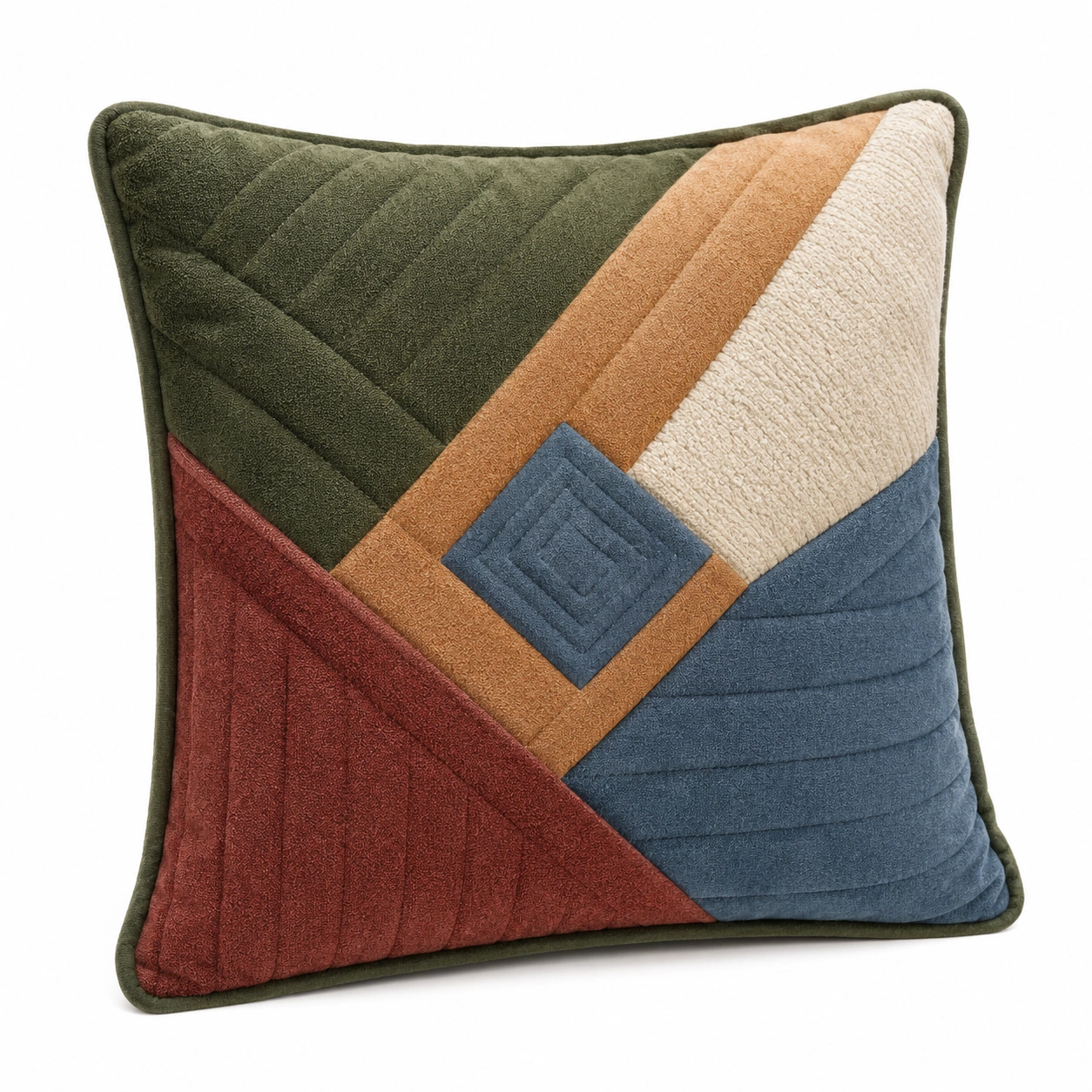 Cojín Decorativo Geométrico Multicolor 45x45 cm-COZ YVE LLA