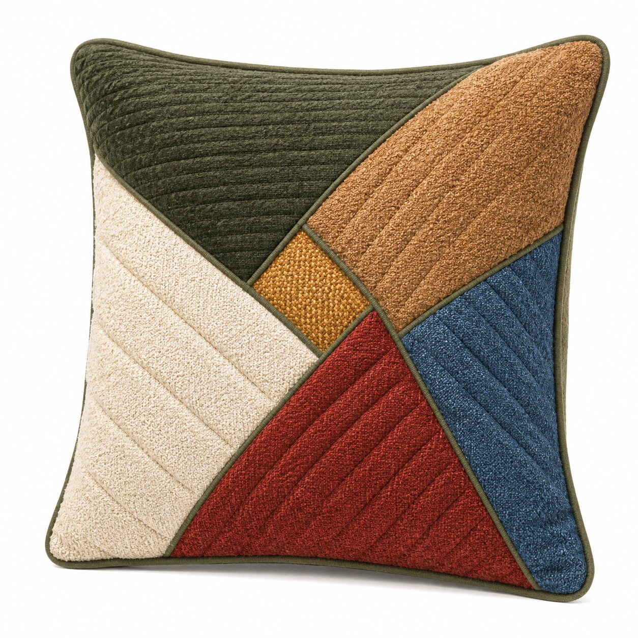 Cojín decorativo geométrico multicolor 45x45 cm-COZ YVE LLA