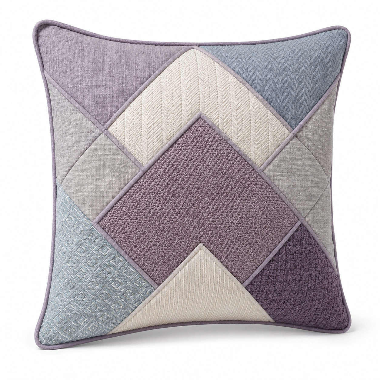 Cojín Decorativo Cuadrado 45x45cm Patchwork Multicolor-COZ YVE LLA