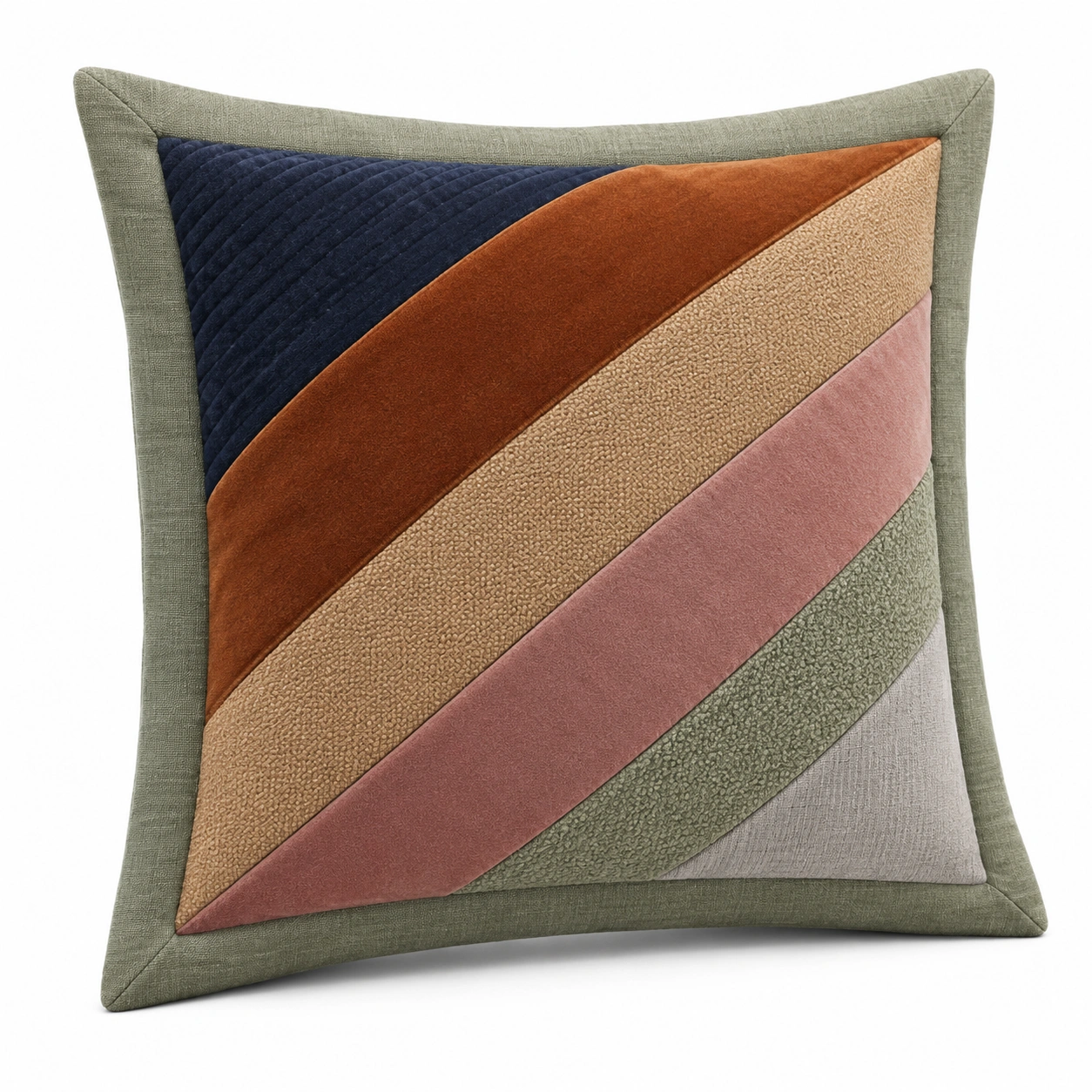 Cojín Decorativo Multicolor con Diseño Geométrico 45x45 cm-COZ YVE LLA
