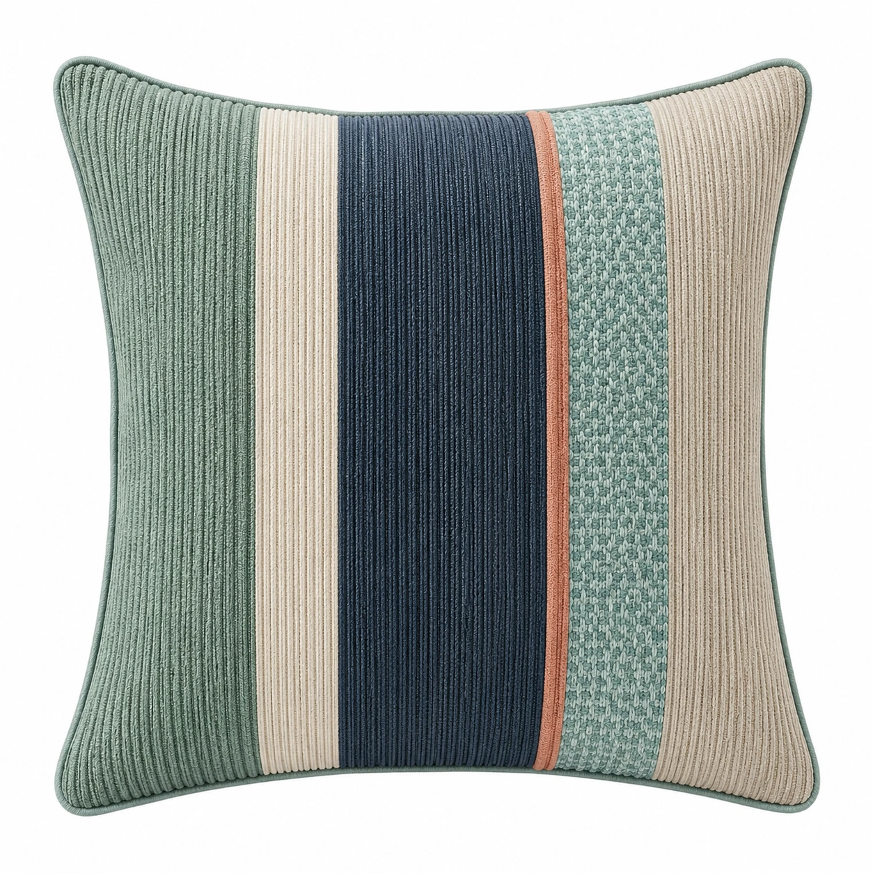 Cojín Decorativo Rayas Modernas Multicolor 45x45 cm-COZ YVE LLA