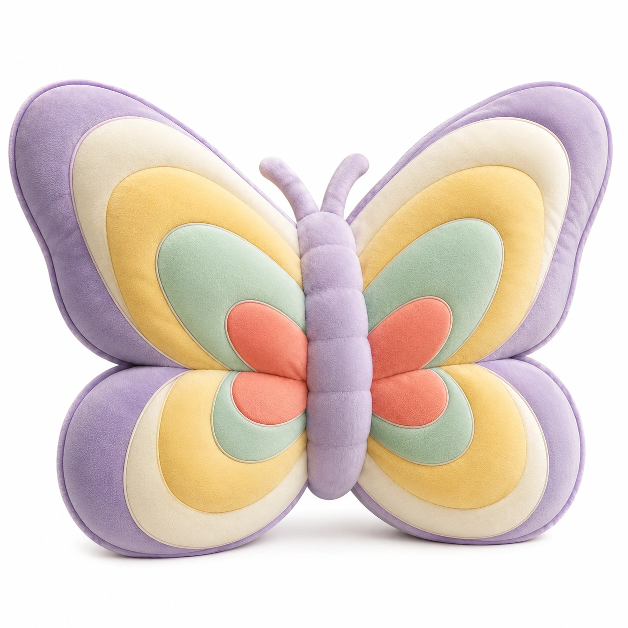 Cojín Decorativo en Forma de Mariposa de Colores Pastel-COZ YVE LLA