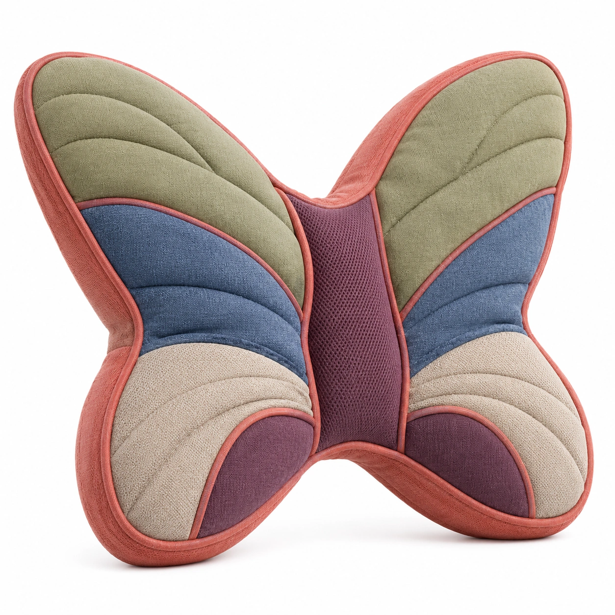 Cojín Ergónomico de Soporte Lumbar en Forma de Mariposa, Multicolor-COZ YVE LLA