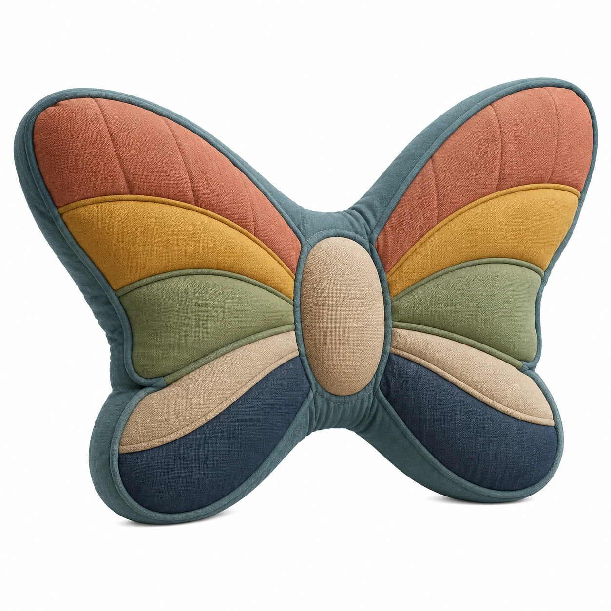 Cojín Decorativo en Forma de Mariposa Multicolor-COZ YVE LLA
