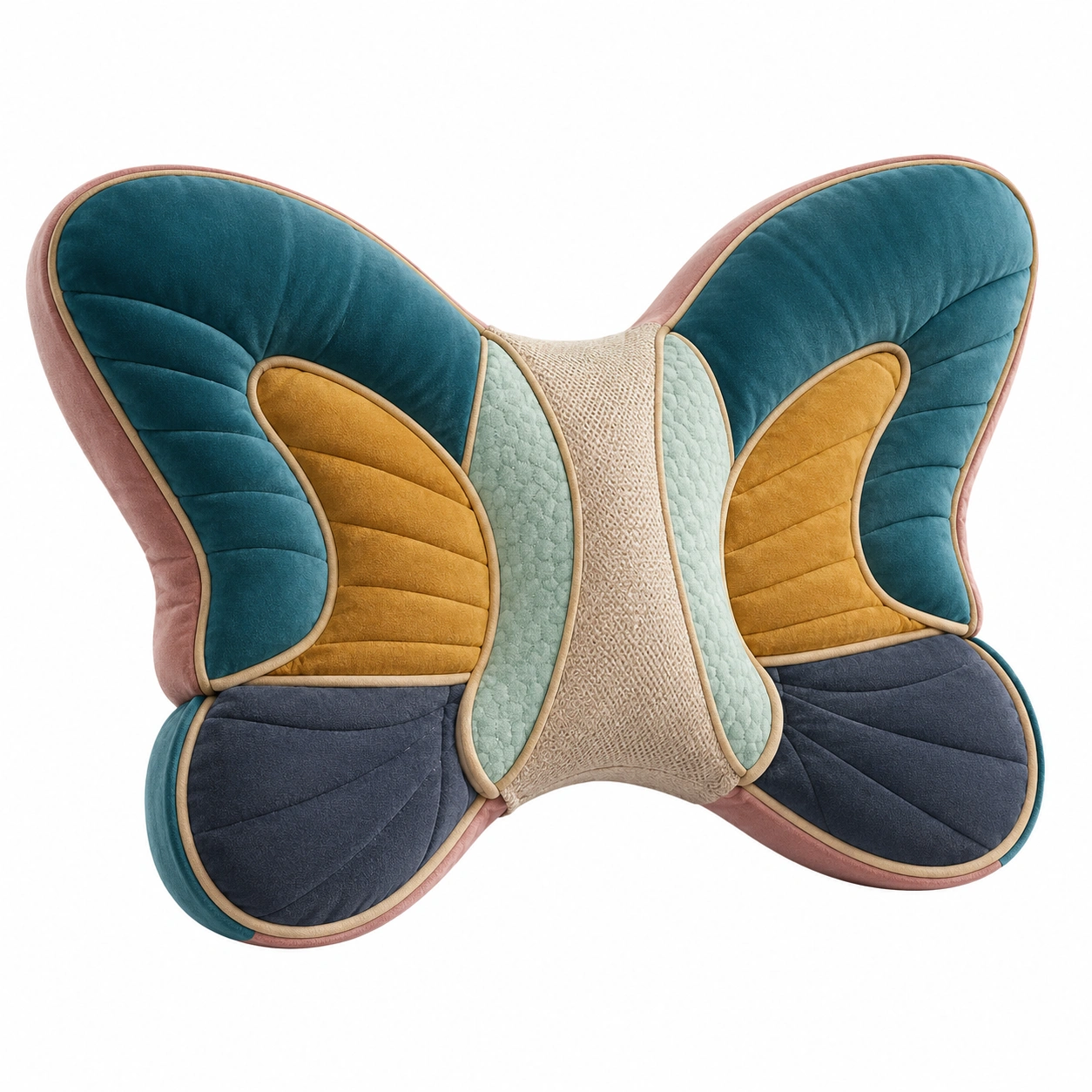 Cojín de Soporte Lumbar en Forma de Mariposa Multicolor-COZ YVE LLA