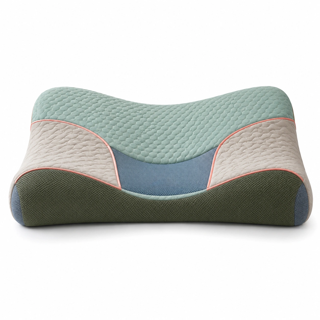 Almohada ergonómica multicolor para soporte cervical-COZ YVE LLA