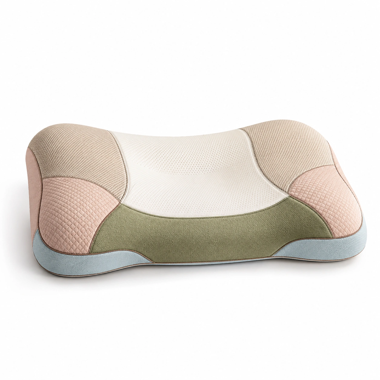 Almohada ergonómica de soporte cervical multicolor-COZ YVE LLA