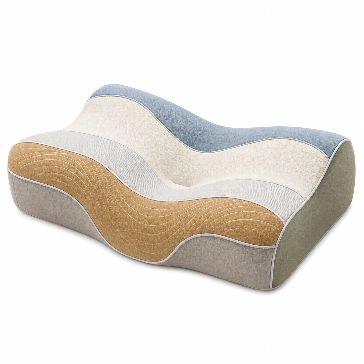 Almohada ortopédica ergonómica soporte cervical multicolor-COZ YVE LLA
