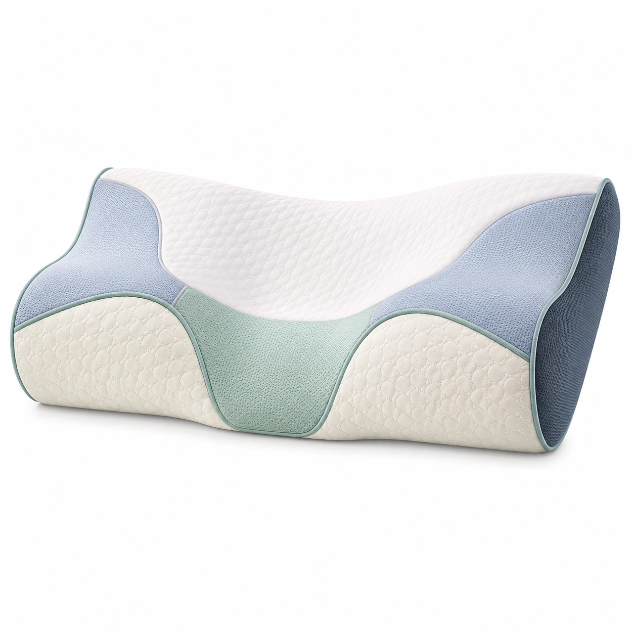 Almohada Ergonómica Ortopédica de Espuma de Memoria Multicolor-COZ YVE LLA