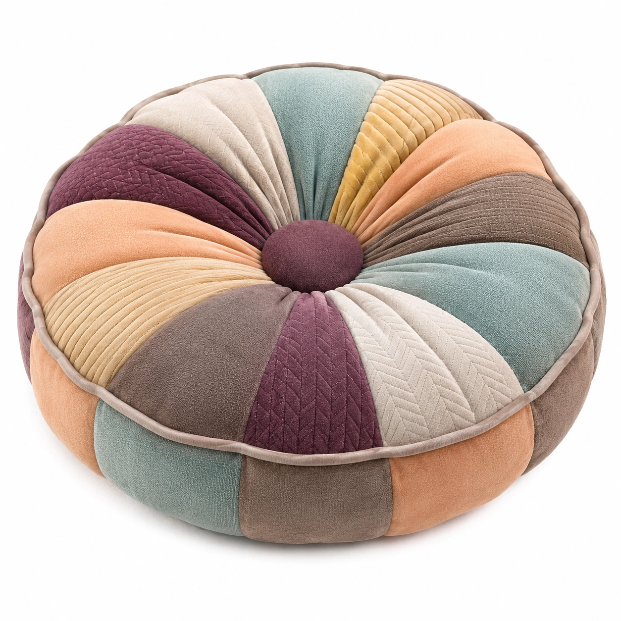 Cojín Redondo Multicolor de 36 cm-COZ YVE LLA