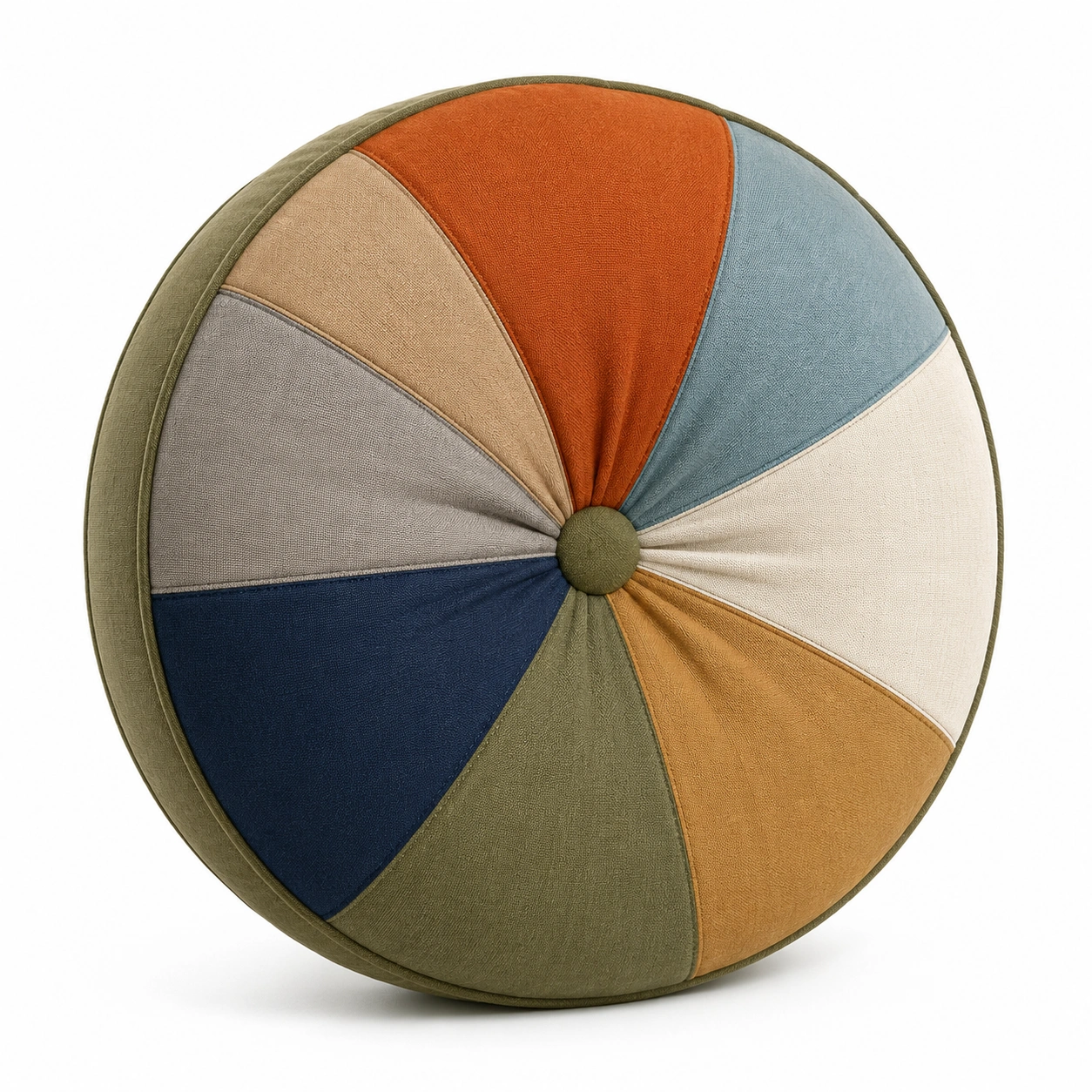 Cojín Redondo Decorativo Multicolor 40cm-COZ YVE LLA