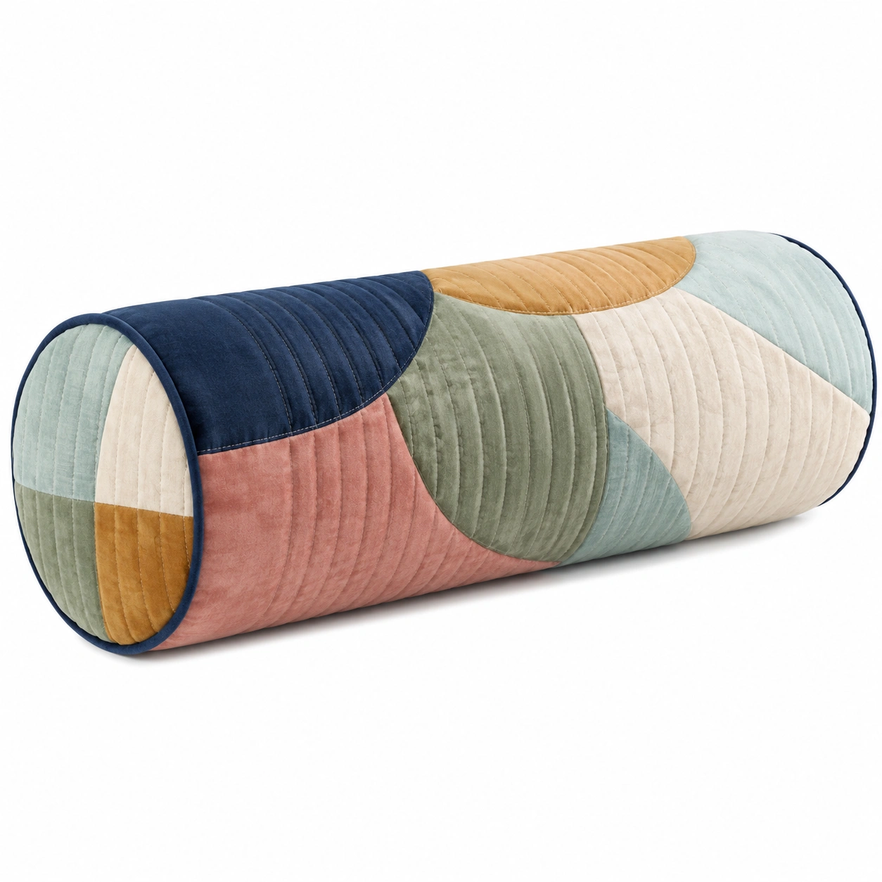 Cojín Cilíndrico Decorativo Multicolor-COZ YVE LLA