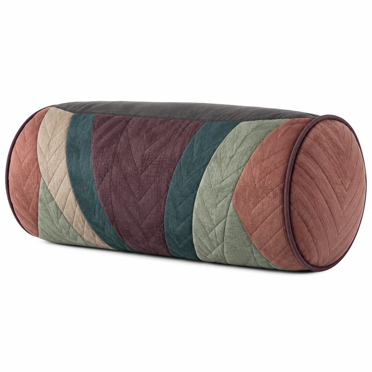 Cojín cilíndrico multicolor de diseño elegante-COZ YVE LLA