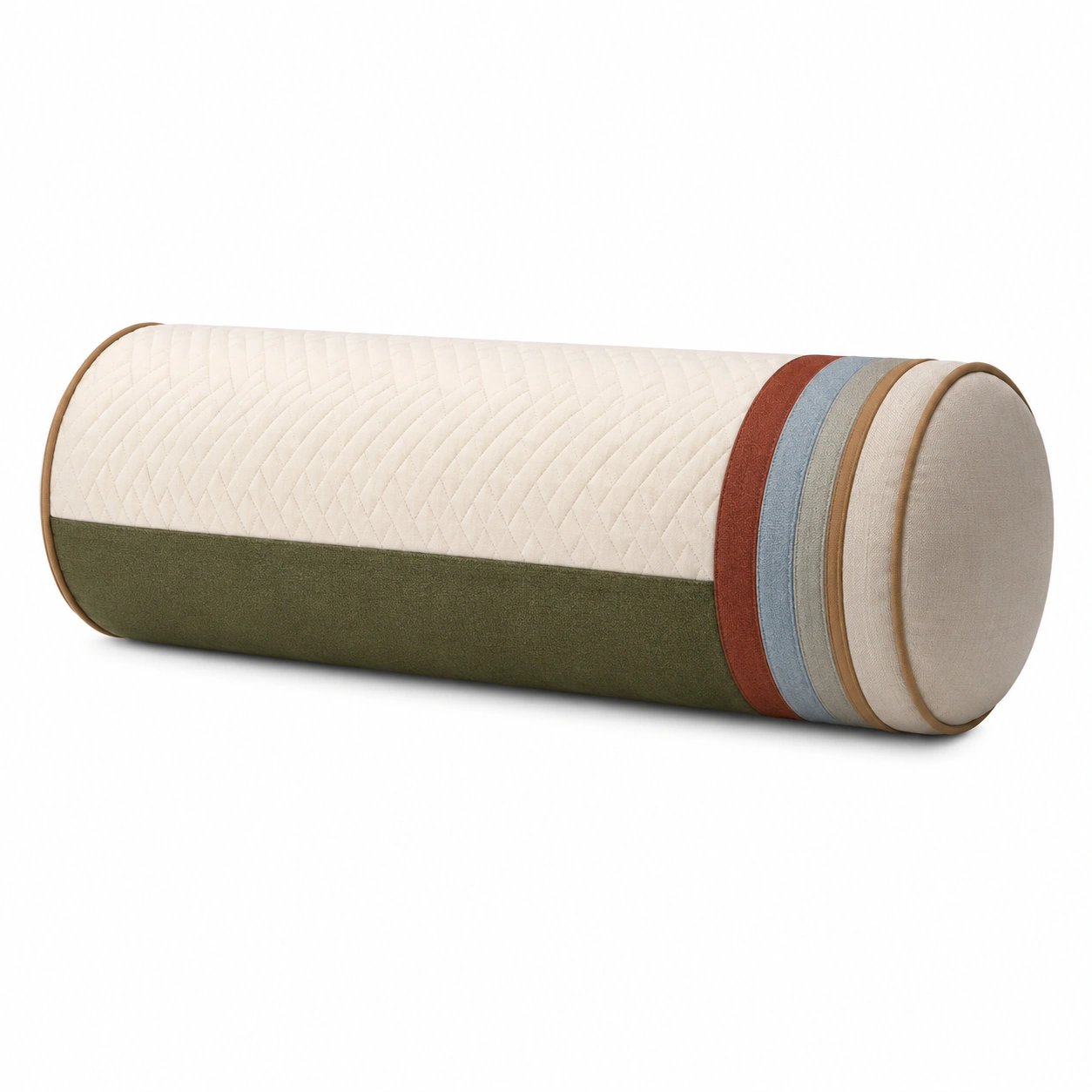 Cojín cilíndrico decorativo 70x20 multicolor-COZ YVE LLA
