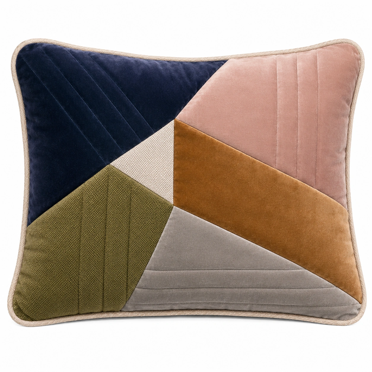 Cojín decorativo geométrico multicolor 45x35 cm-COZ YVE LLA