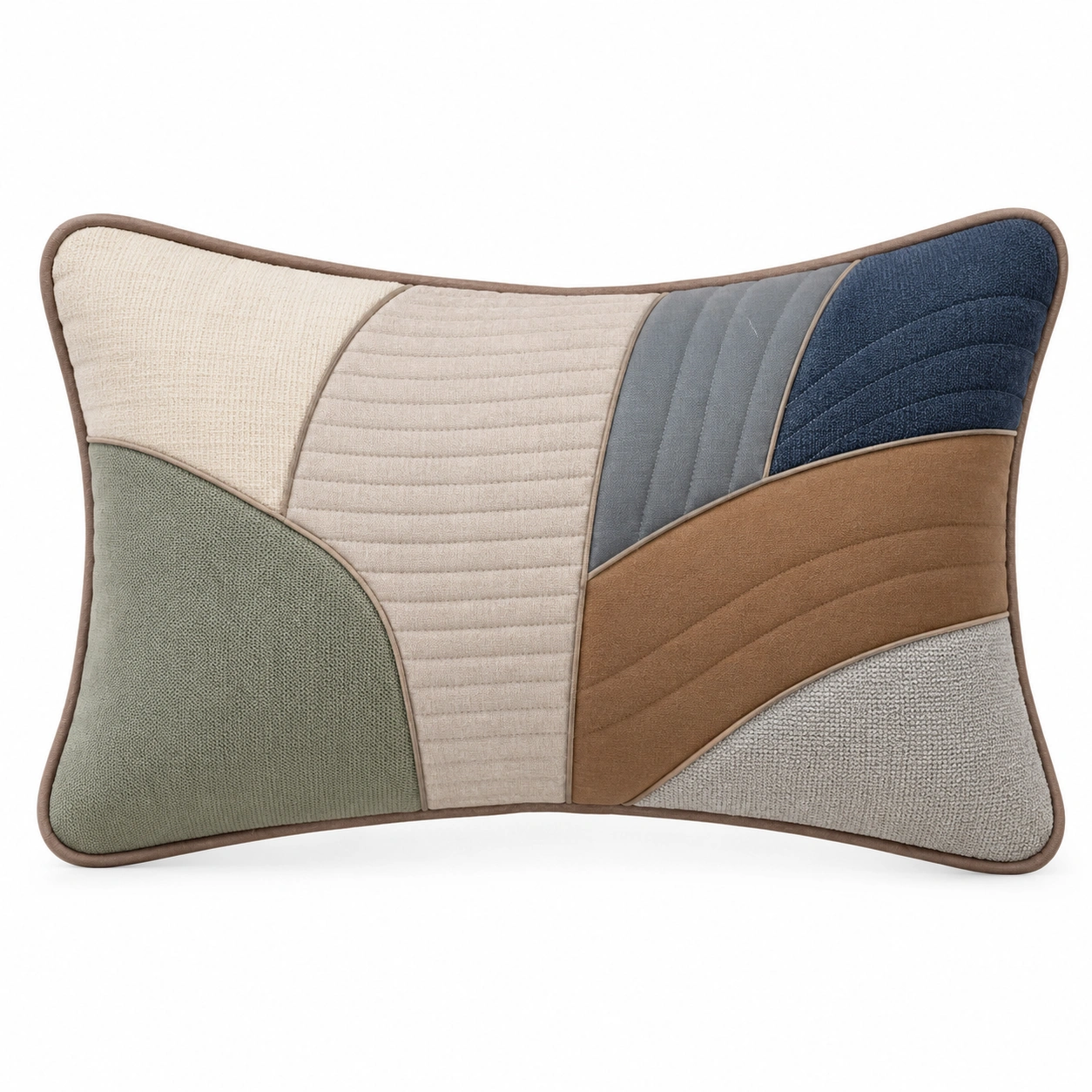 Cojín decorativo multicolor con diseño geométrico 45x30cm-COZ YVE LLA