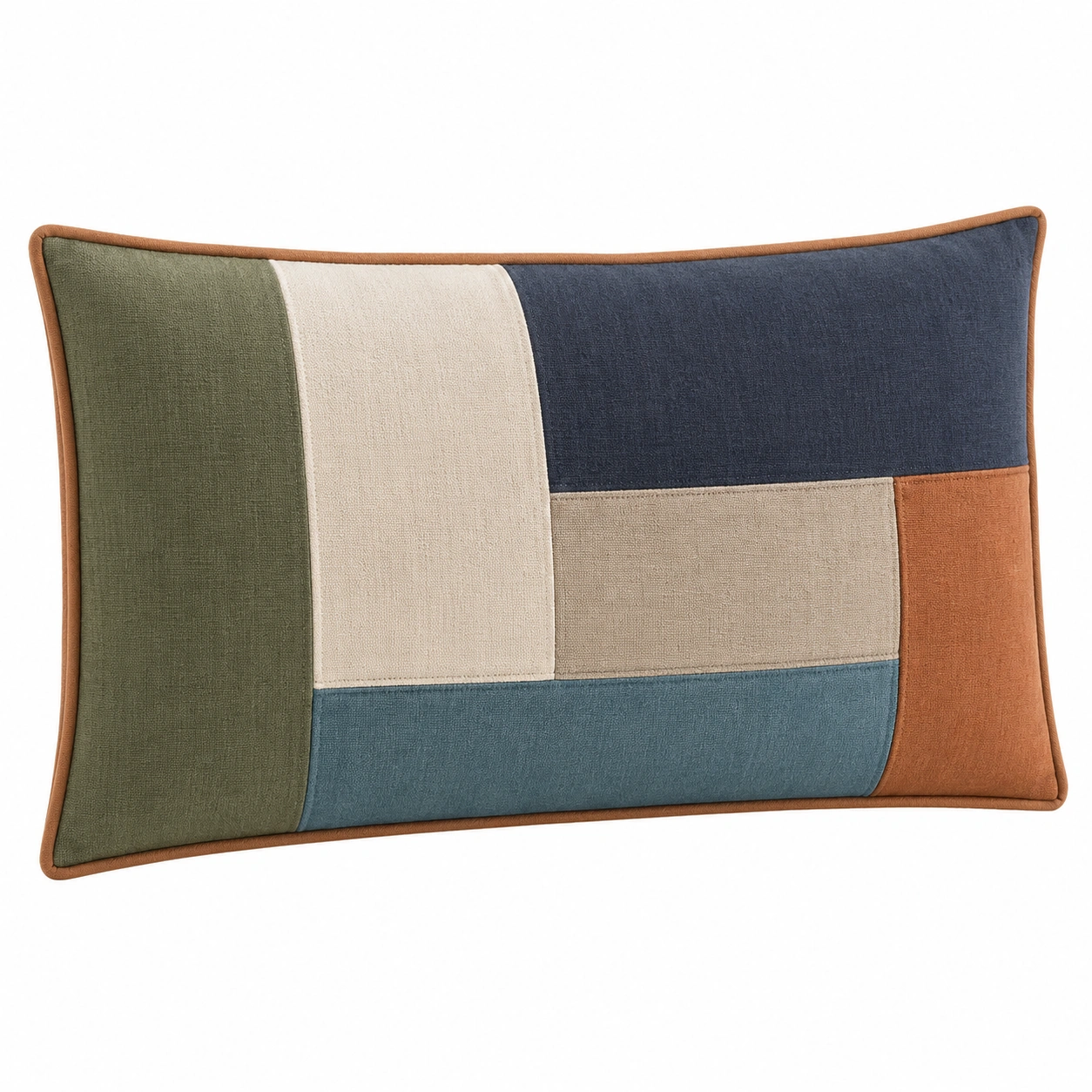 Cojín rectangular multicolor a cuadros 40x60cm-COZ YVE LLA
