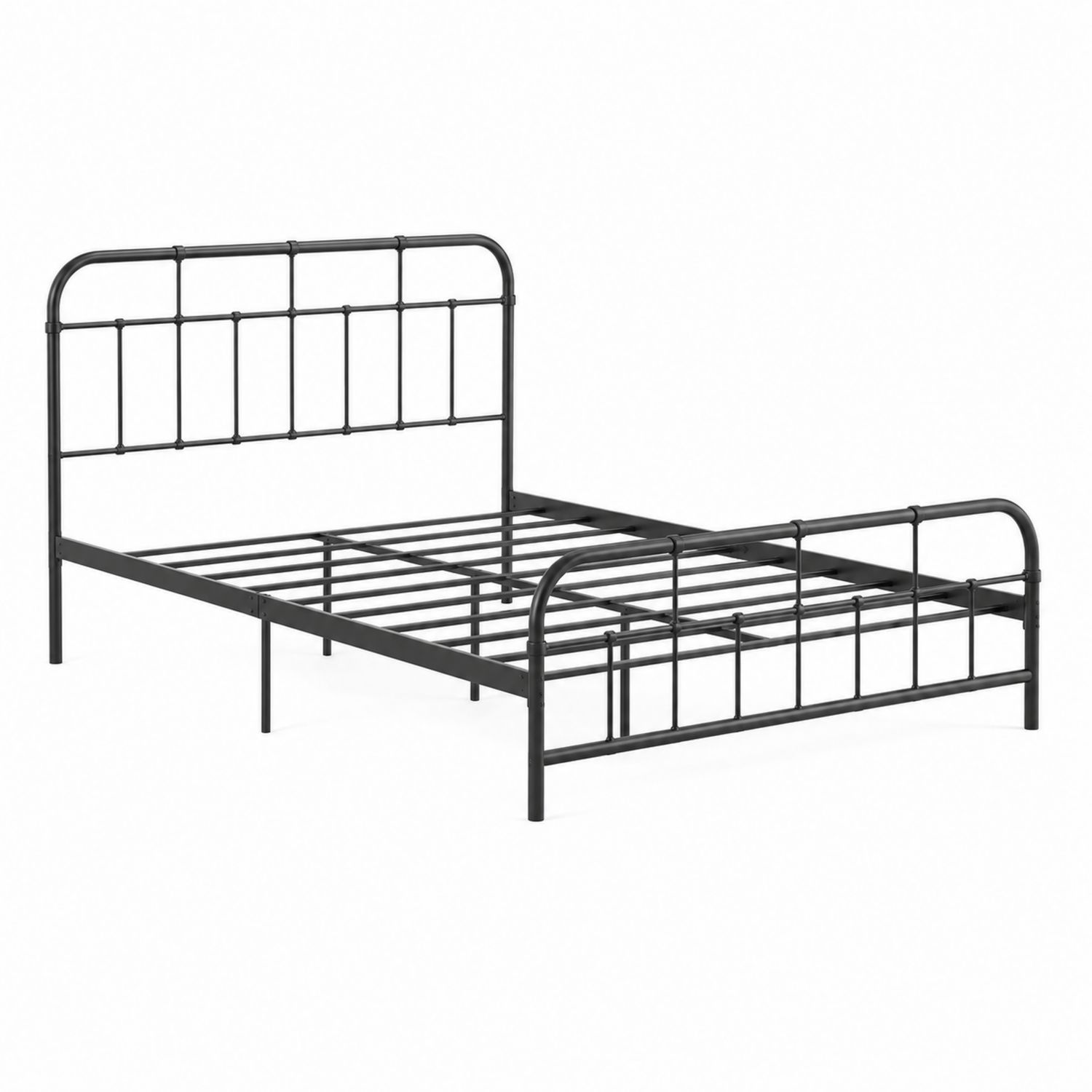Cama de Metal Negra 200x90 cm-Zentrivoniel