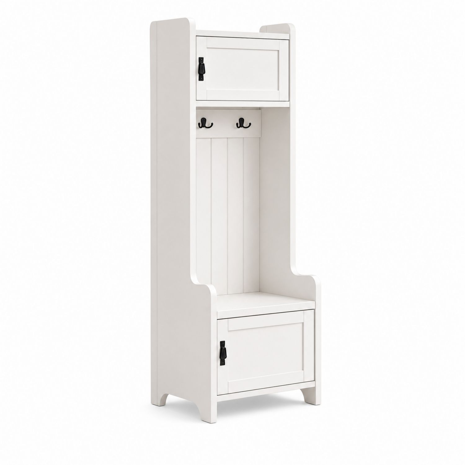 Perchero con almacenamiento de madera 180x60x40 cm-Zentrivoniel