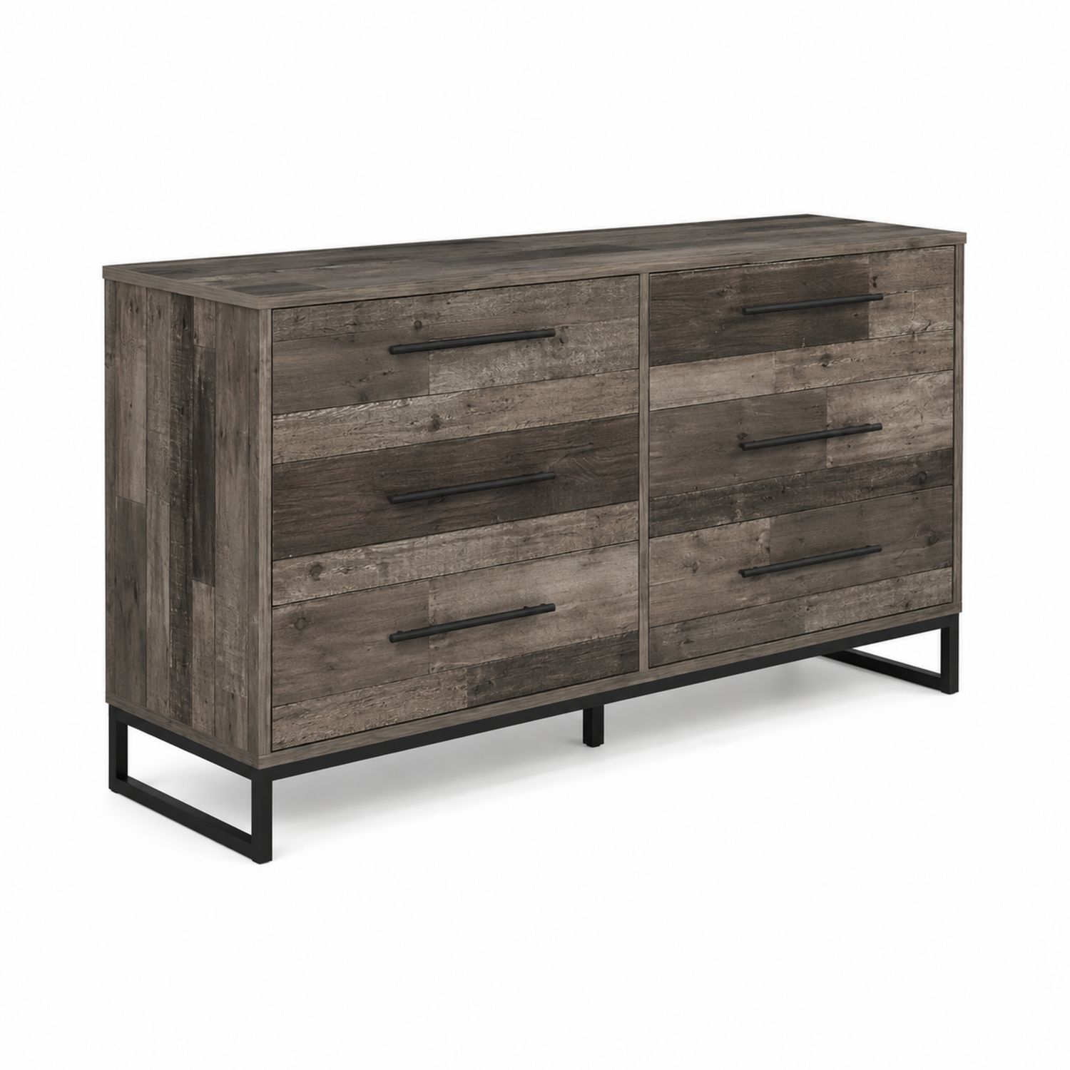 Cajonera de Tablero de Partículas con Base Metálica de 6 Cajones Marrón-Zentrivoniel