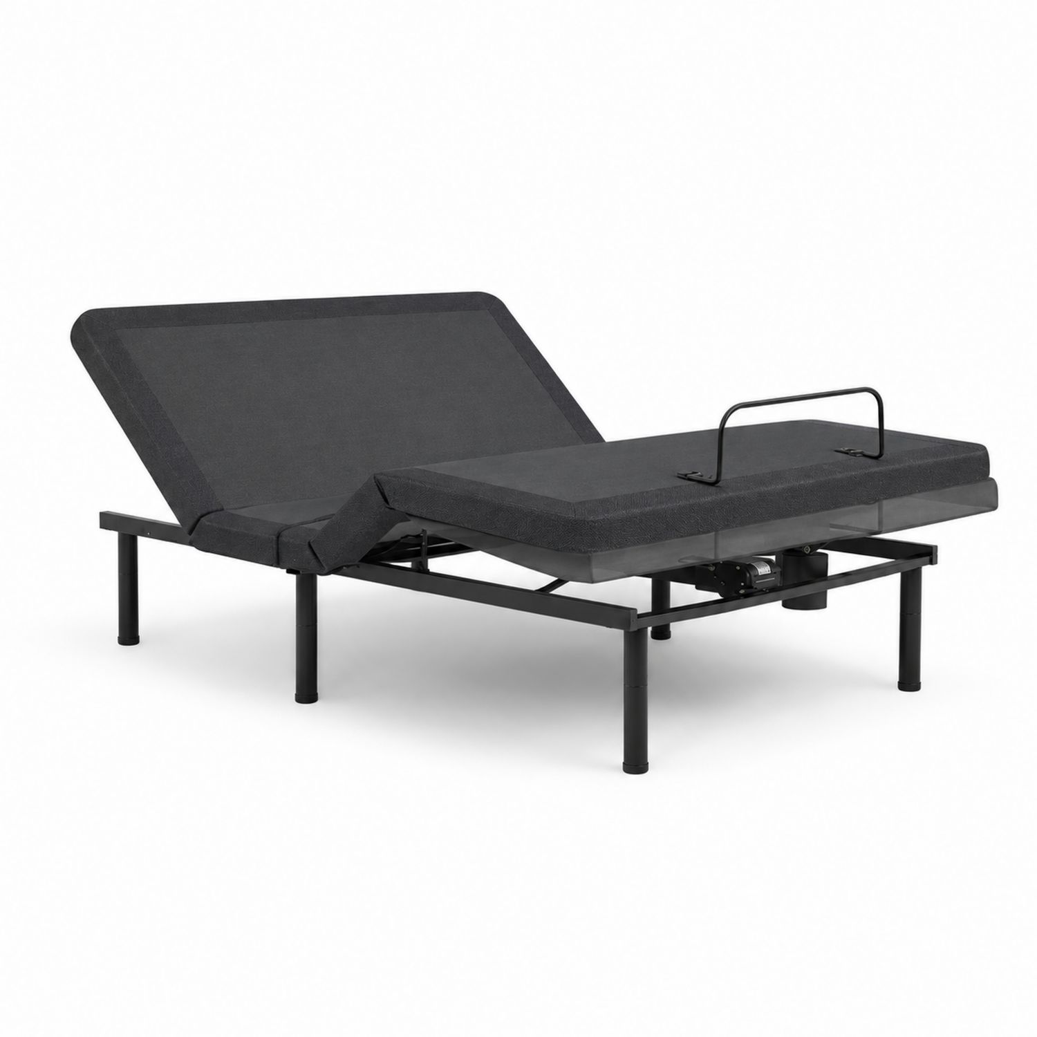 Base de Cama Ajustable de Metal con Tapizado Gris 200x150 cm-Zentrivoniel