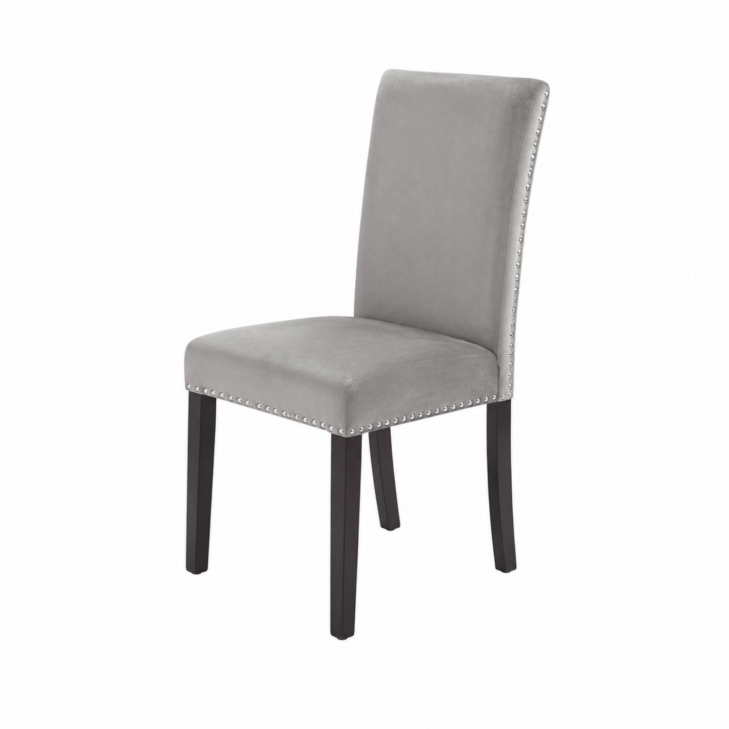 Silla de comedor de terciopelo con patas de madera de haya-Zentrivoniel