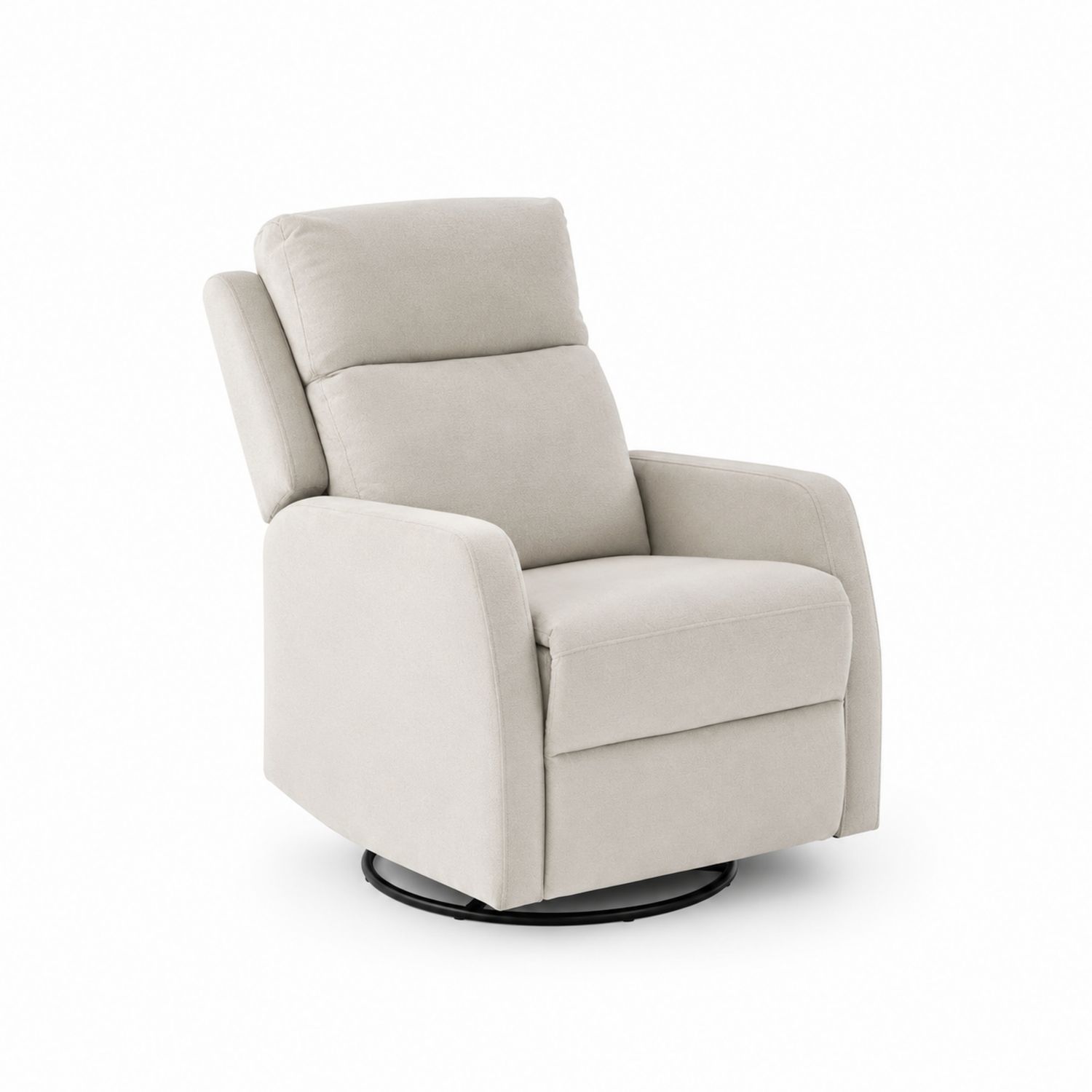 Sillón reclinable giratorio beige tela poliéster-Zentrivoniel