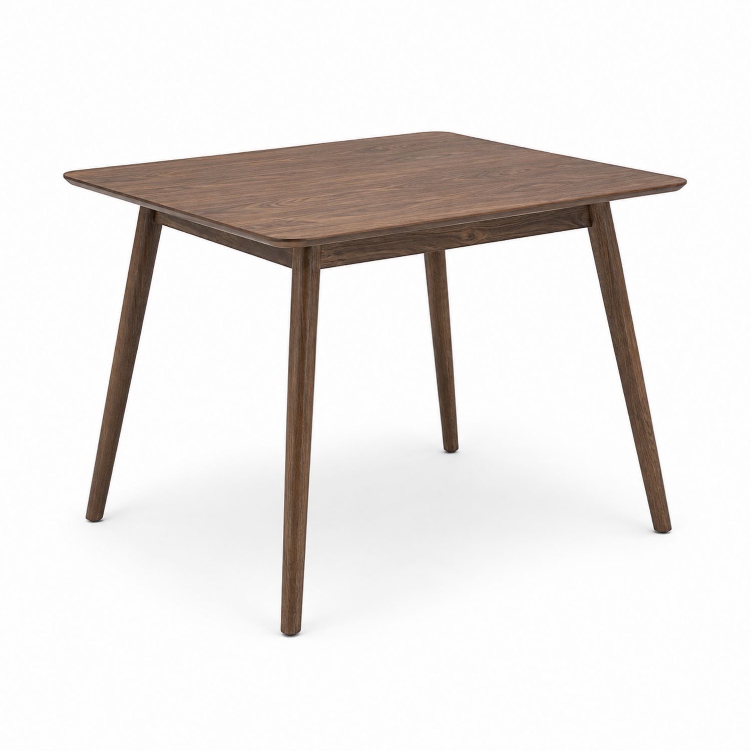 Mesa de madera de nogal cuadrada 80 cm Marrón-Zentrivoniel