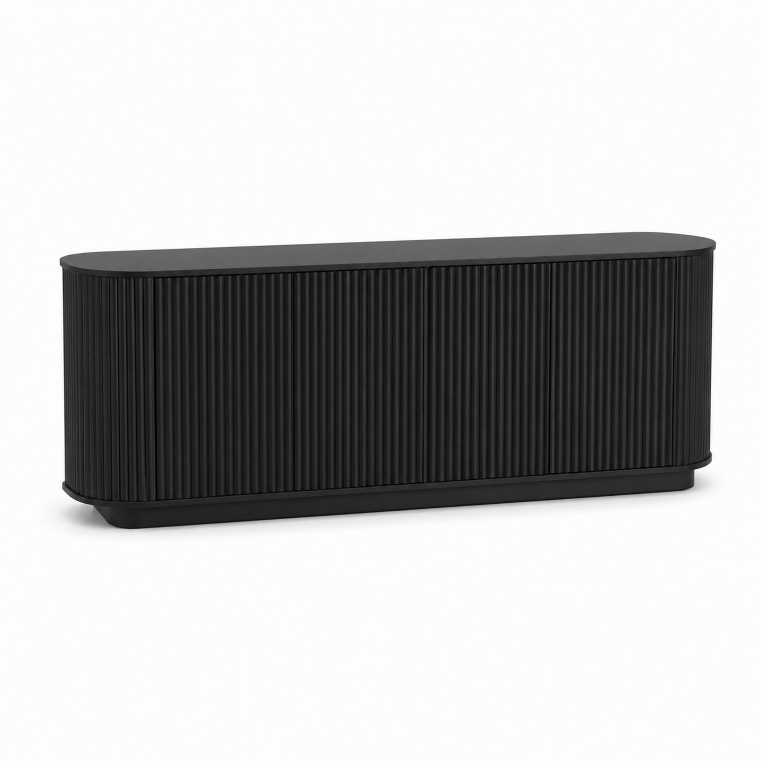 Mueble de TV de Madera Negro 180 cm-Zentrivoniel