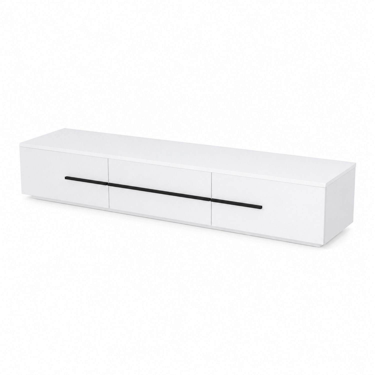 Mueble de TV blanco con cajones 180 cm MDF-Zentrivoniel
