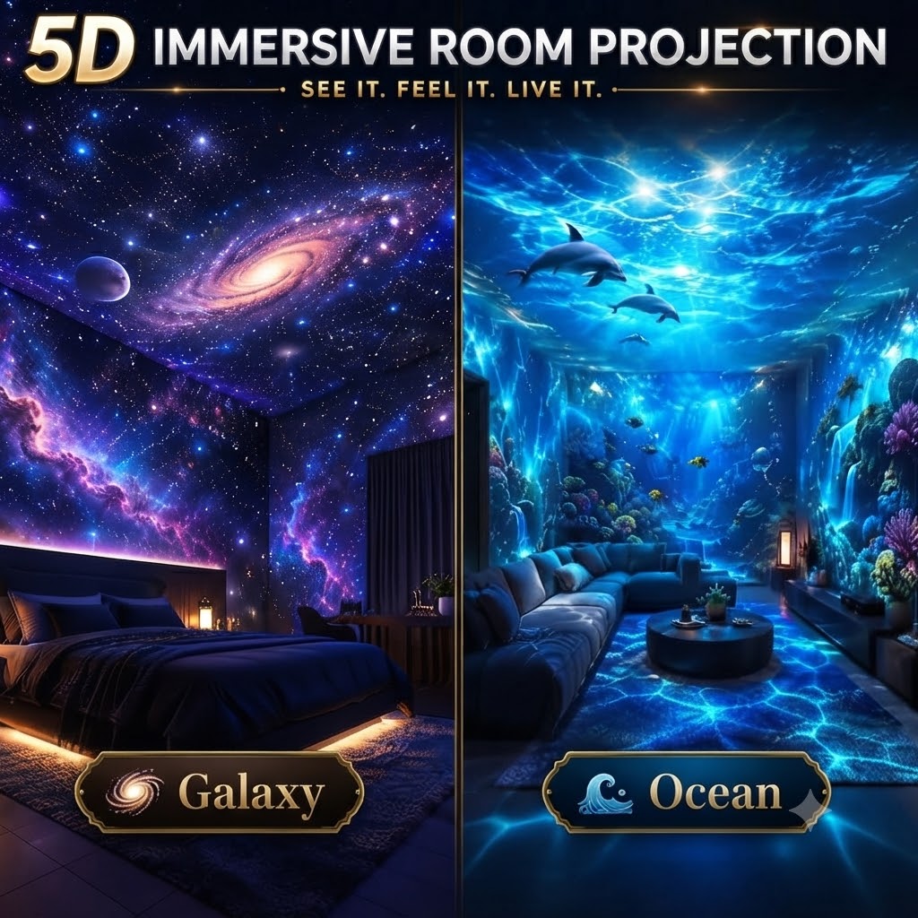 Smart Holographic Star & Ocean 5D Projector