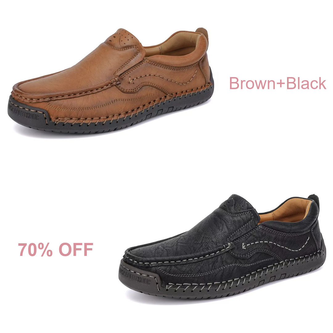 ⏰ Last Day! 45% OFF 🔥 VIONELLEN Men’s Full Grain Leather Orthopedic Loafers