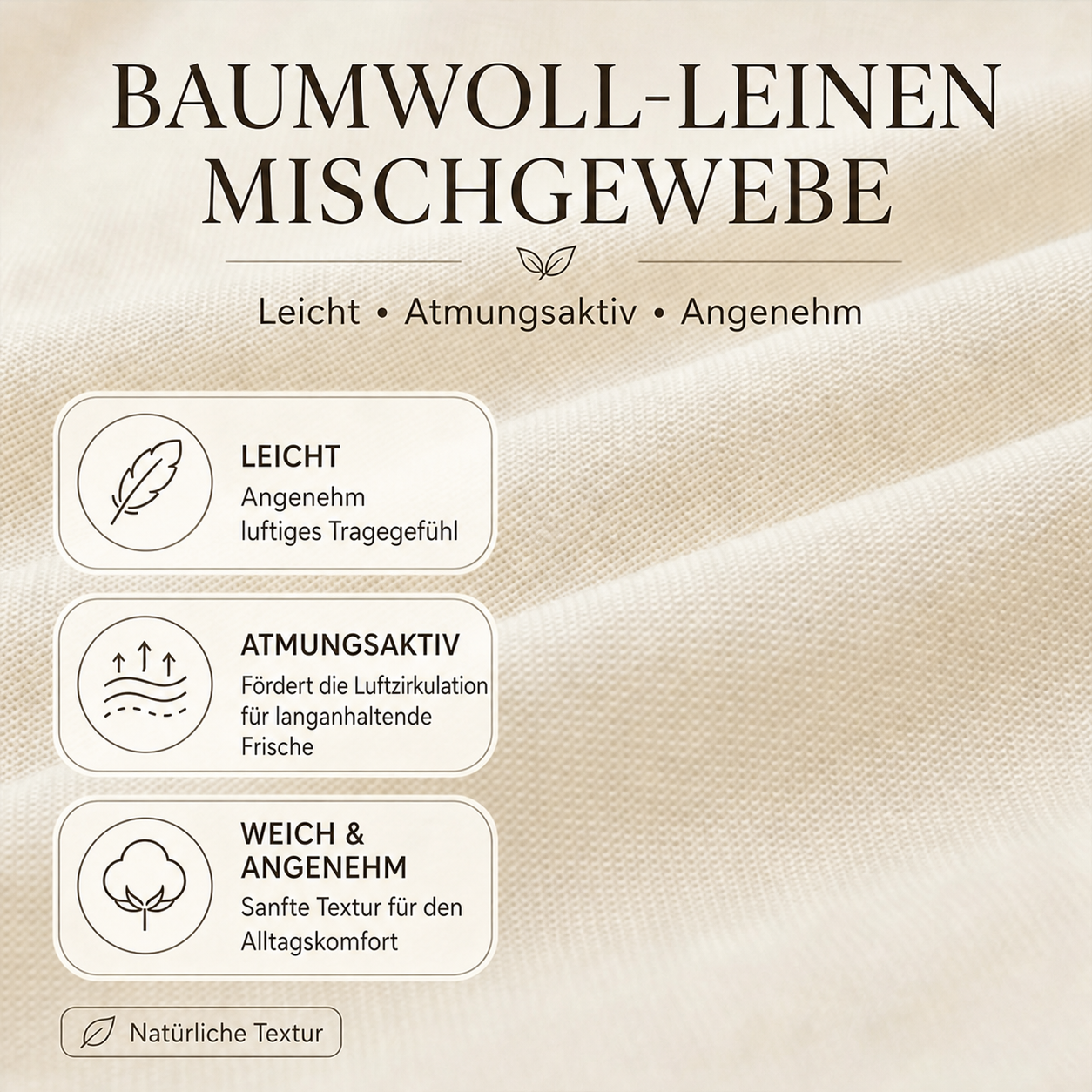 Baumwoll-Leinen-Mischgewebe