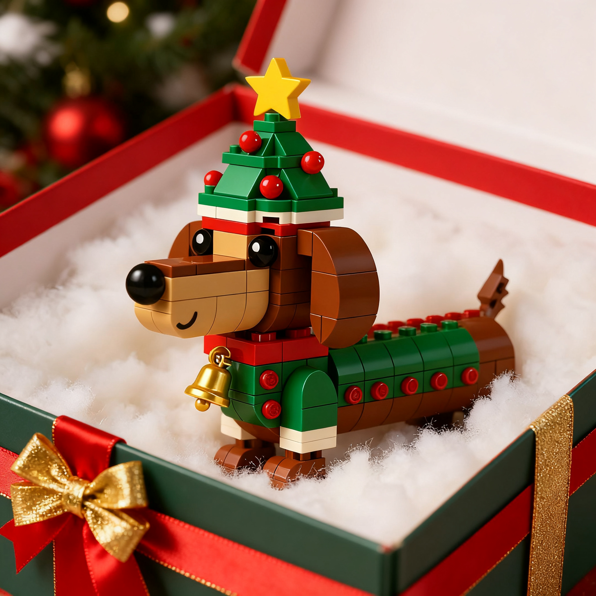🎄🐕2026 Christmas Limited Edition Dachshund Brick Set✈️Buy 2 Free Shipping