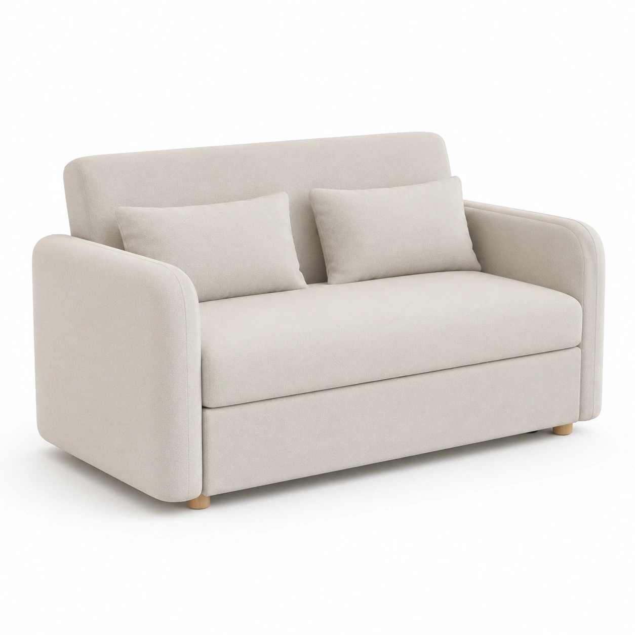 Sofa cama color marfil de 2 plazas