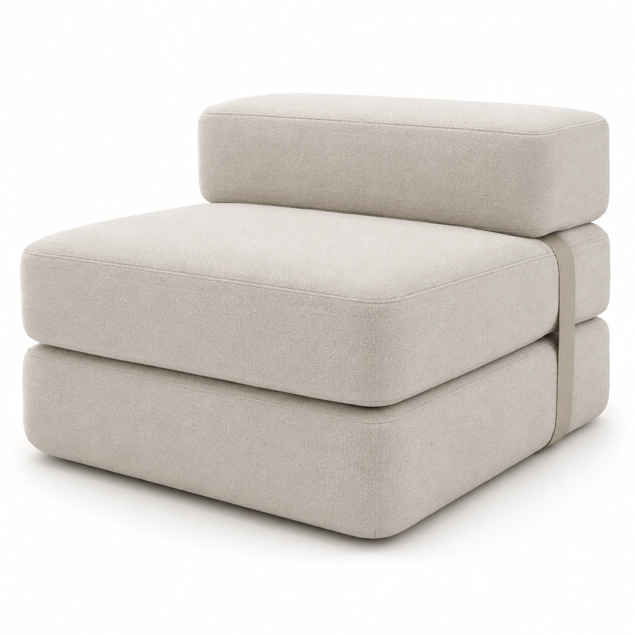 Sofa cama tipo colchon plegable color marfil