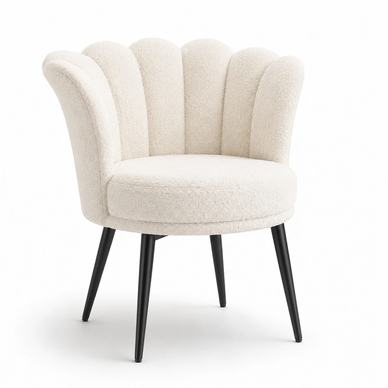 Sillon tipo concha tapizado beige